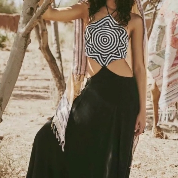 NWT Mara Hoffman Stunning Starbasket cut-out floor length dress - Picture 3 of 9